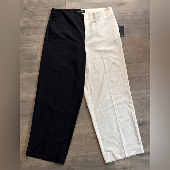 Eloquii Black and Cream Women's Pant - Picture 3 of 7